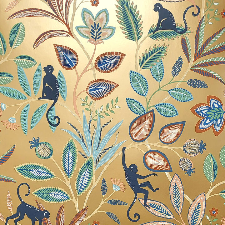Kenzo Gold Monkey Walk Wallpaper