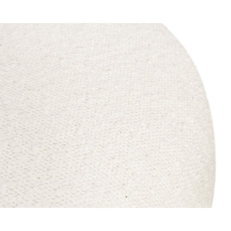 Natalia Counter Stool in Ivory Boucle Fabric 2-Piece Set