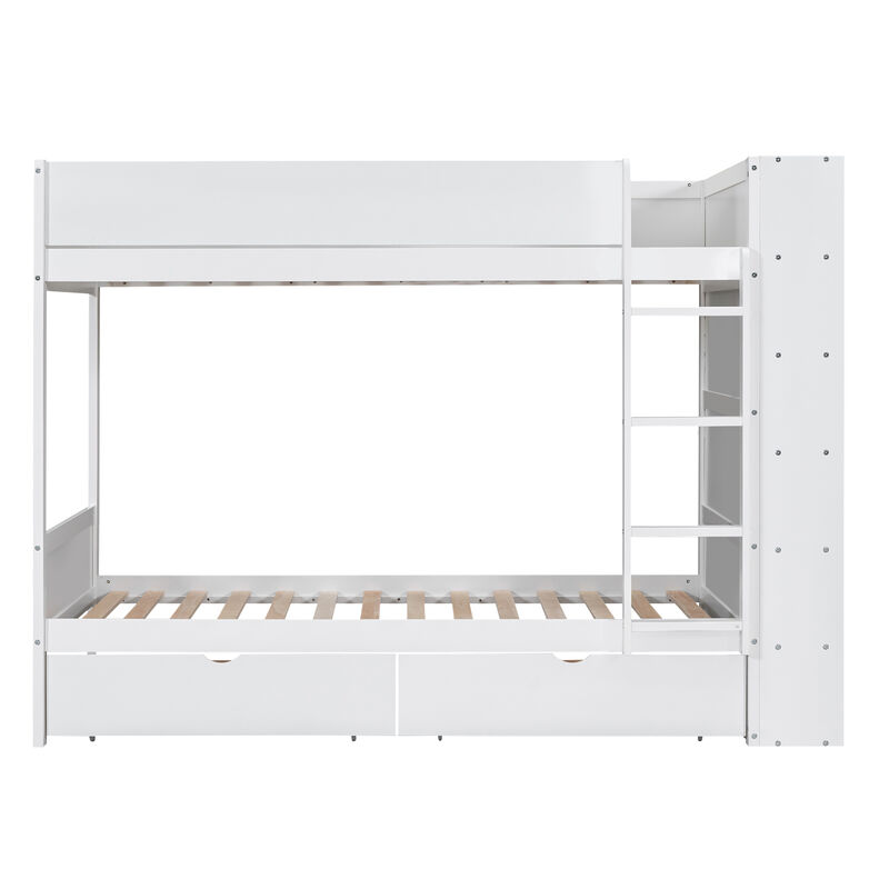 Merax Storage Bunk Bed With 2 Drawers