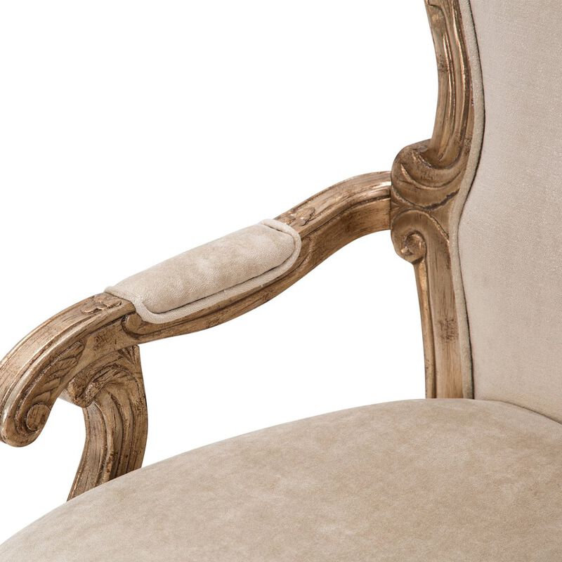 Michael Amini Platine de Royale Desk Chair - Champagne