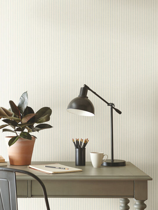 French Ticking Light Blue Wallpaper