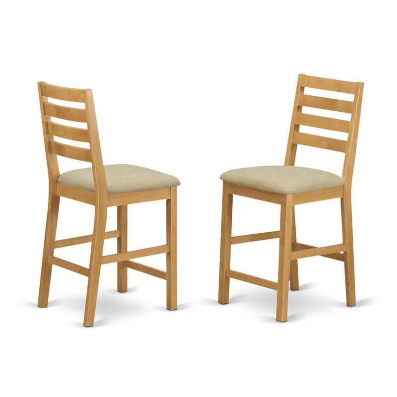 East West Furniture 5 PC Dining counter height set - Small Kitchen Table and 4 counter height Chairs.