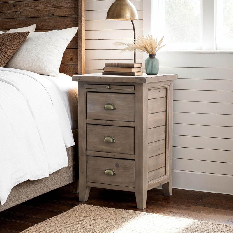 Irish Coast 3 Drawer Nightstand in Sand