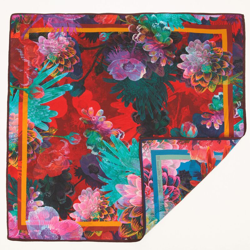 Rosebud | 18" Mulberry Silk Furoshiki Wrap by Adam Klassen image number 0