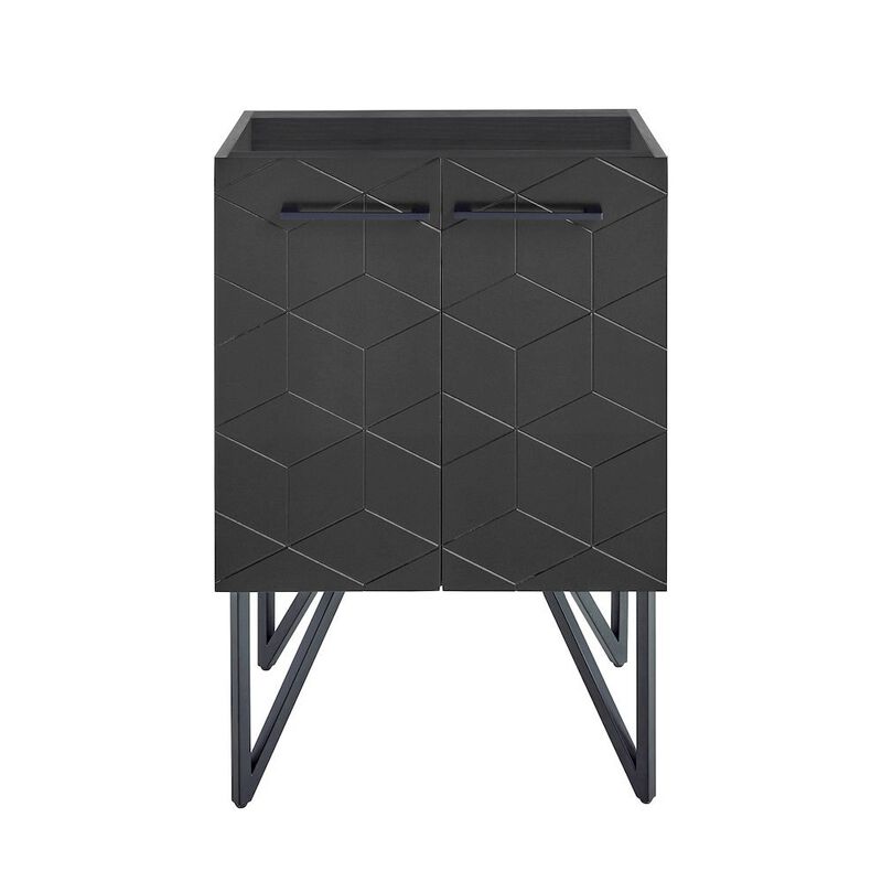 Annecy 24 Phantom Black Bathroom Vanity Cabinet Only (SM-BV251B) image number 0