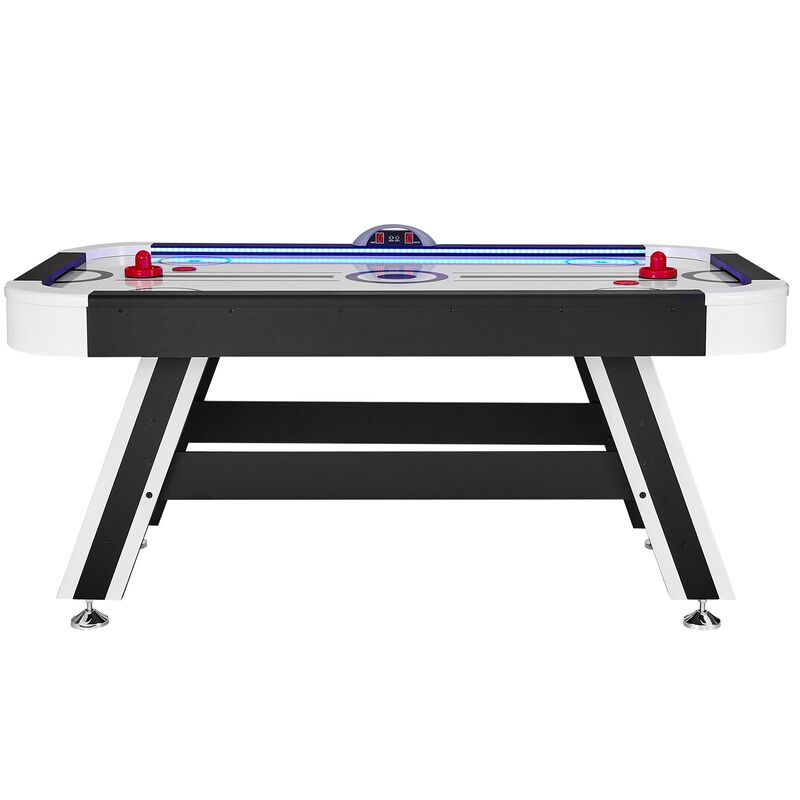 72in Air Powered Hockey Table with Electronic Scoring and LED Display image number 0