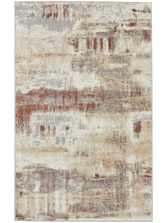 CK005 Enchanting ECH02 Gray/Rust 3'2" x 5' Rug