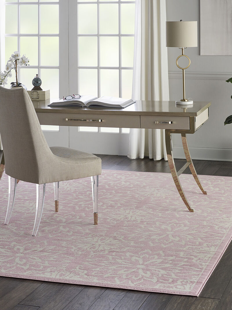 Jubilant JUB06 Ivory/Pink 7'10" x 9'10" Rug