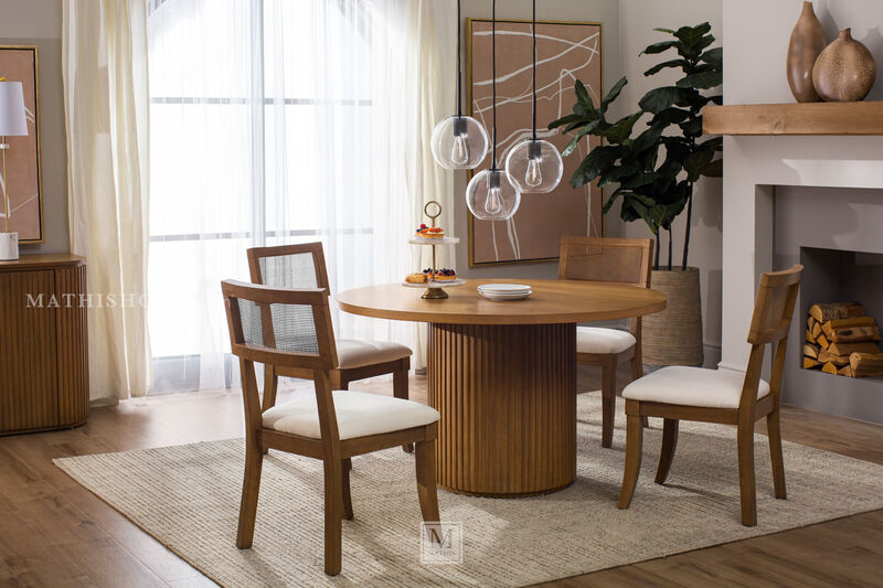 Colvin Brown Cane Side Chair image number 1