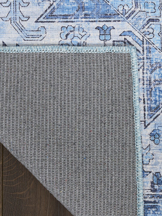 Nourison Washables NWB15 Blue 2'2" x 10' Rug