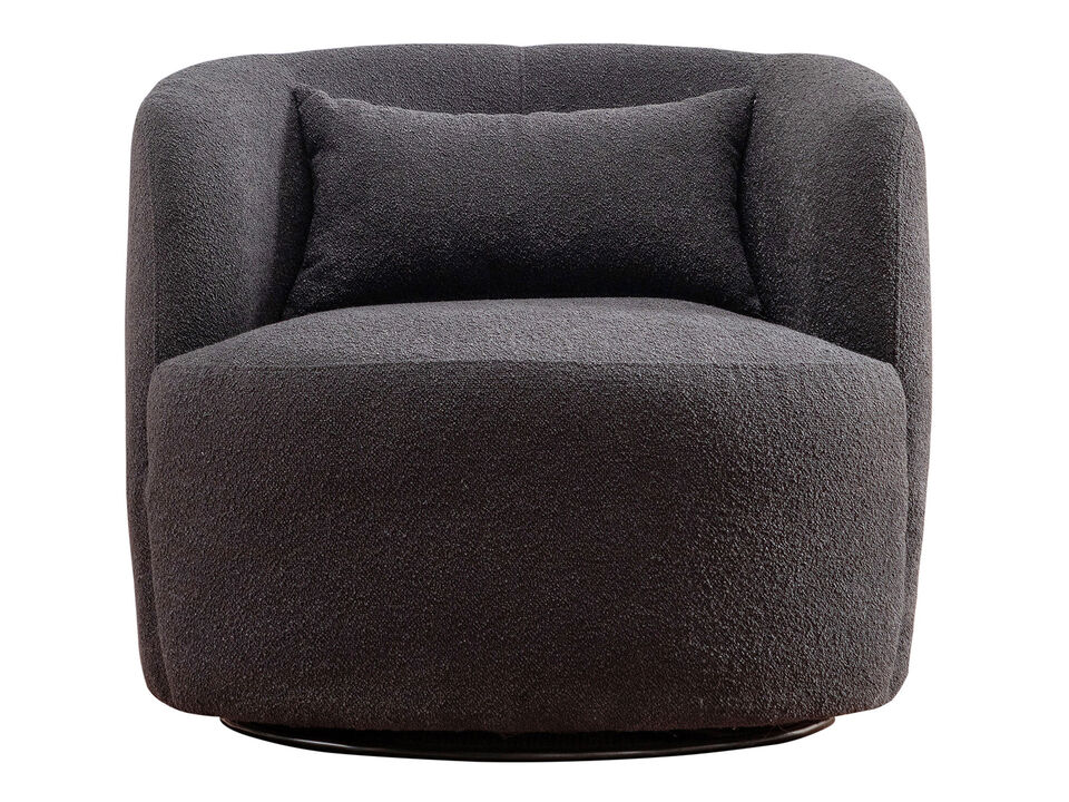 Ashlie Boucl&eacute; Swivel Barrel Chair