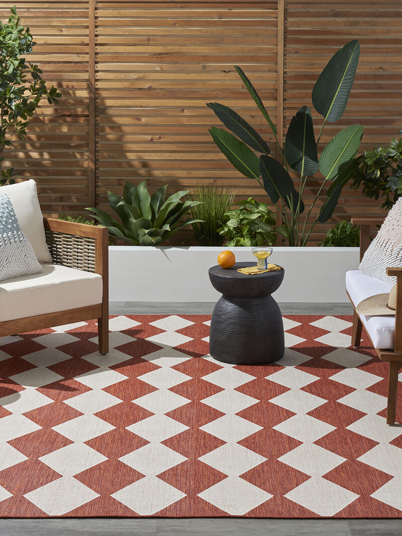 Positano POS04 Terracotta 6' x 9' Rug