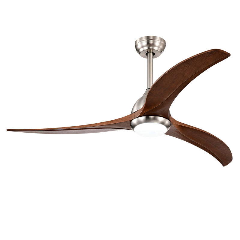 ELEMENT ACE 52-Inch Solid Wood Blade Ceiling Fan with Light Kit and Remote Control for Indoor Outdoor Use image number 0
