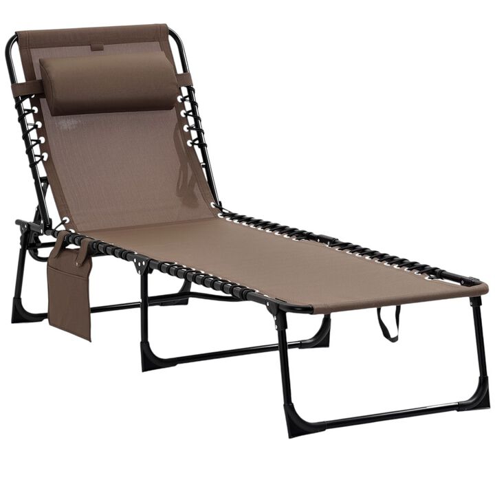 Hivvago 5-Position Outdoor Lounge Chair for Patio & Pool