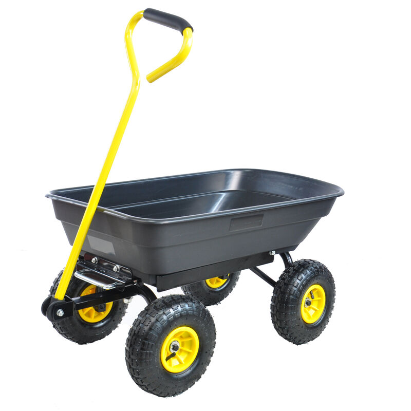 Streamdale Folding Poly Garden Dump Truck, 10'' Pneumatic Tires, 300 lb Capacity image number 1