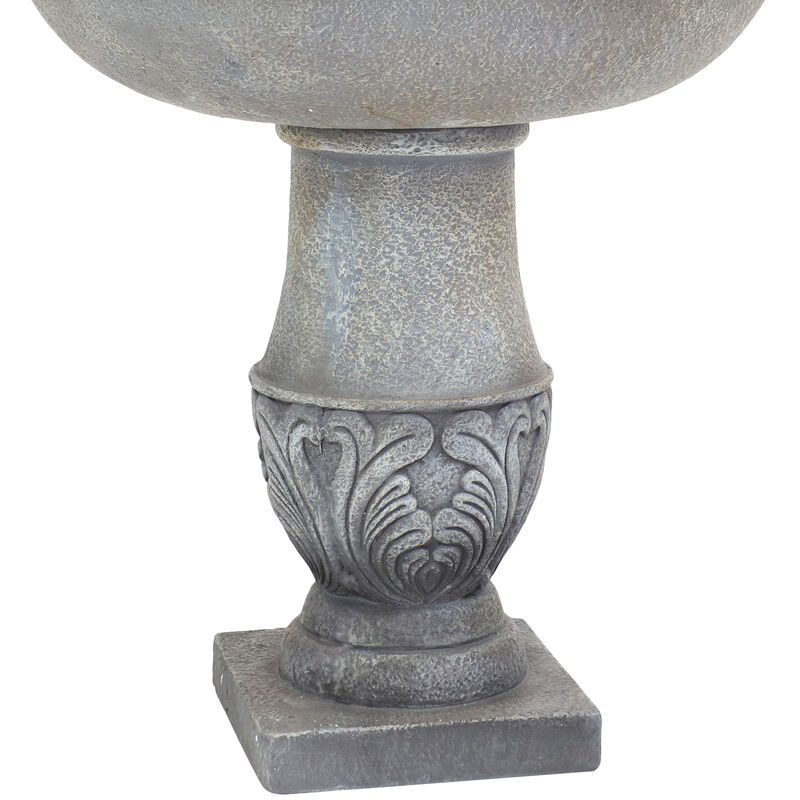 Sunnydaze French Garden Reinforced Concrete Outdoor 2-Tier Water Fountain