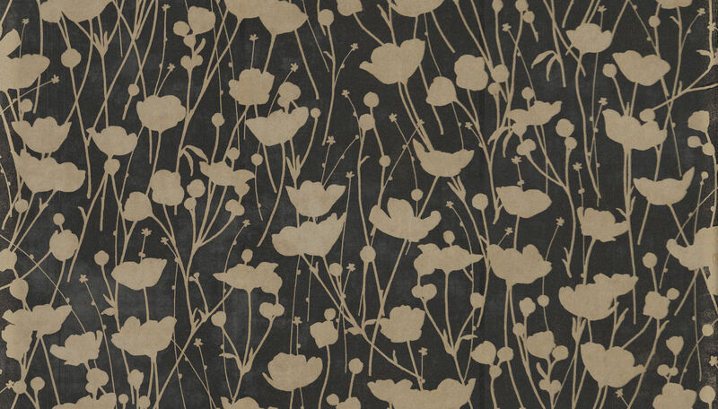 Shimmering Poppies Black Wallpaper (Set of 2) image number 0