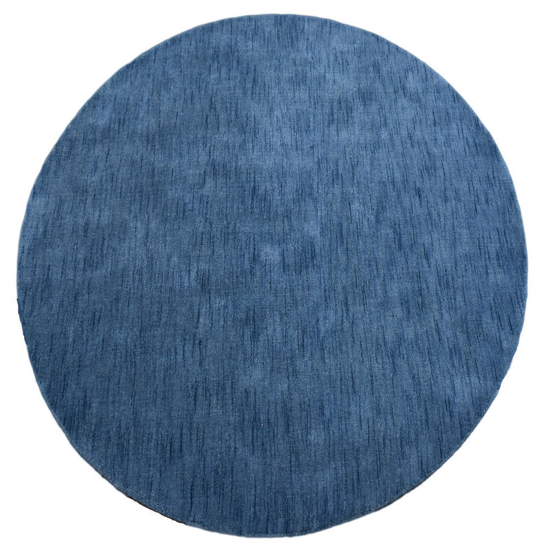 RUGSOTIC CARPETS HAND KNOTTED LOOM WOOL ECO-FRIENDLY AREA RUGS  - Round, Solid Plain Design, High Pile Thick Handmade Anti Skid Area Rugs for Living Room, Bed Room (L00111) image number 0