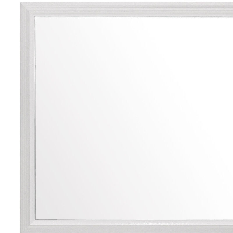 HomeRoots 35" White Framed Dresser Mirror image number 3