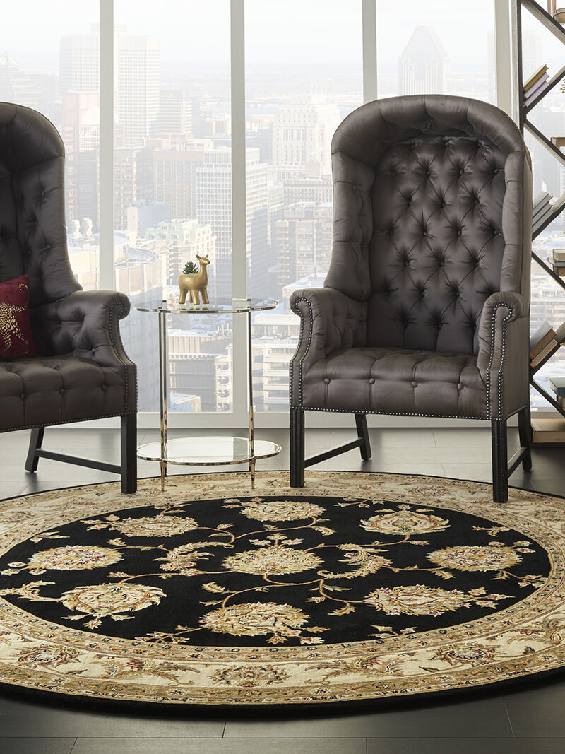 Nourison 2000 2022 Black 8'6" x 11'6" Rug