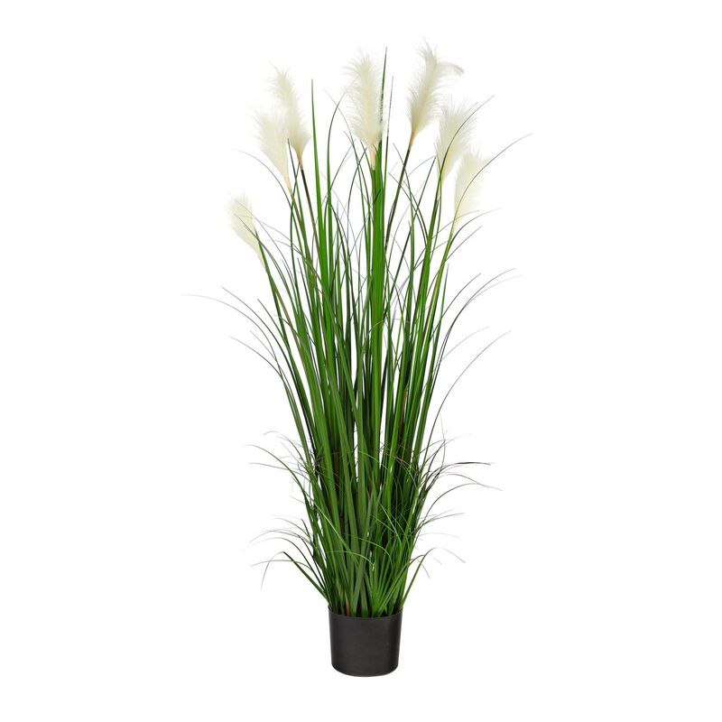 Nearly Natural 4.5-in Plum Grass Artificial Plant