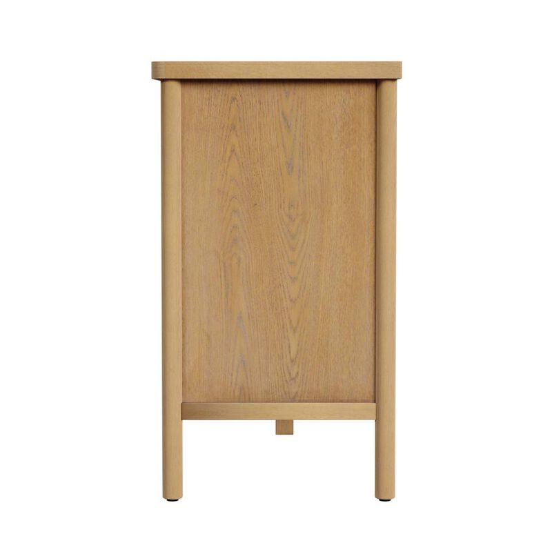 Butler Specialty Lennon 6 Drawer Rounded Leg Dresser, Light Brown