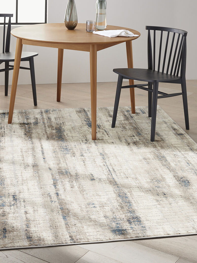 CK022 Infinity IFN02 Ivory/Gray/Blue 4' x 6' Rug