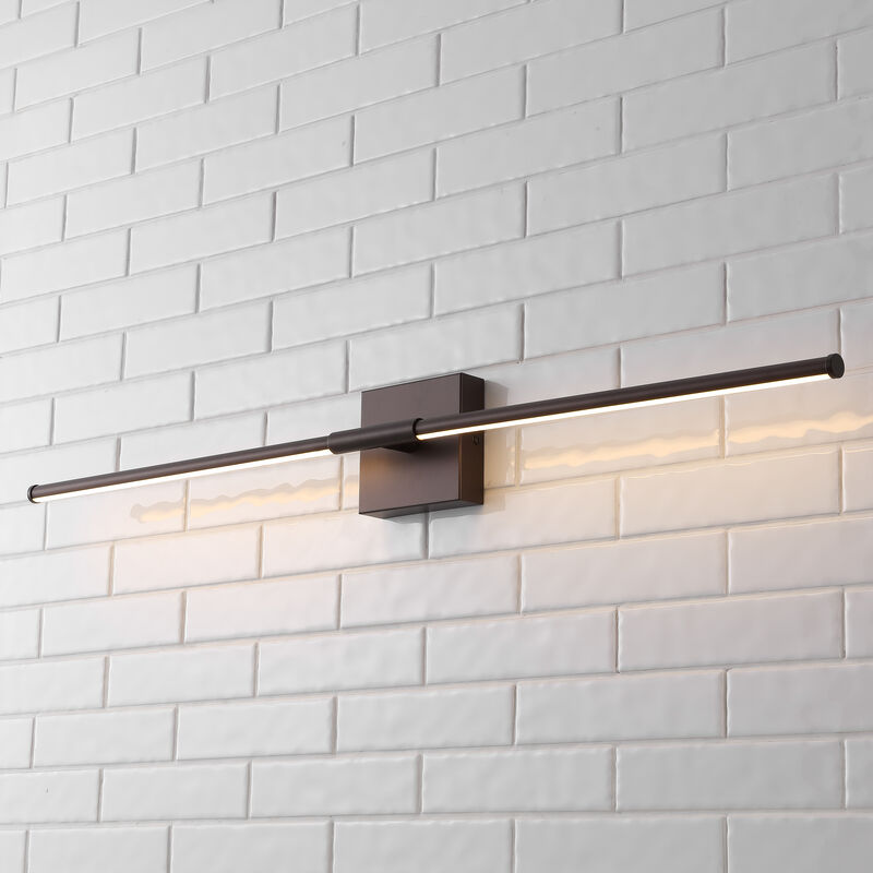 Makena Modern Minimalist Dimmable Integrated LED Metal Wall Sconce