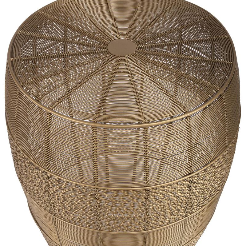 Butler Specialty Bellarose  Metal Side Table, Gold