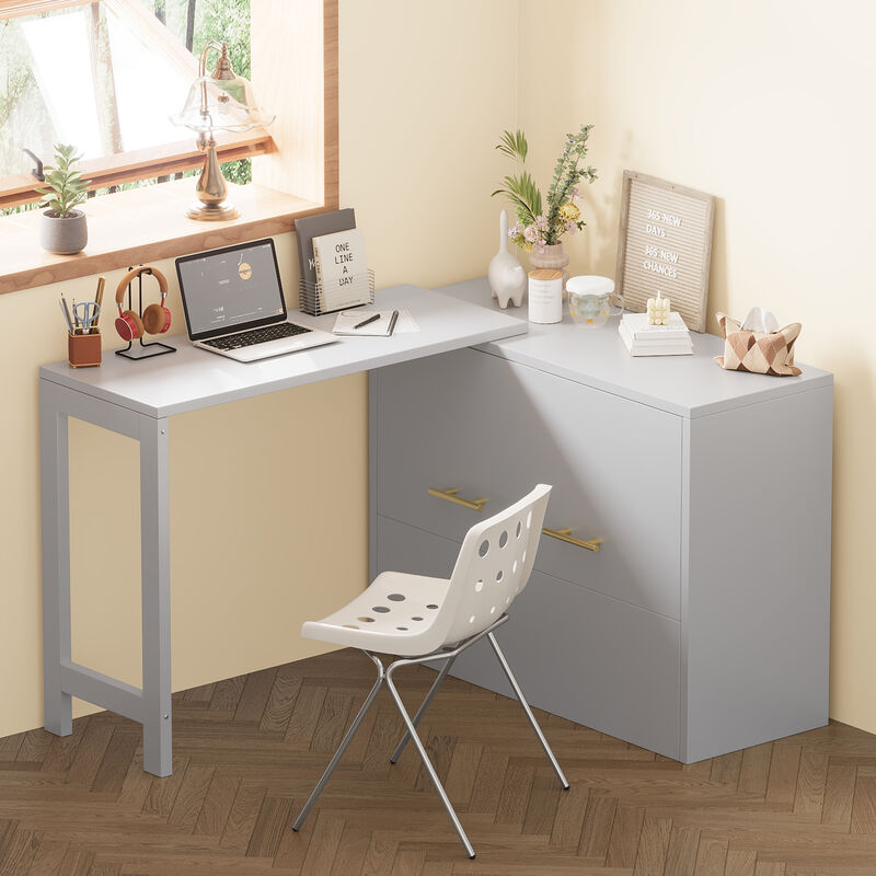 Merax Murphy Cabinet Bed with Adjustable Position Desk