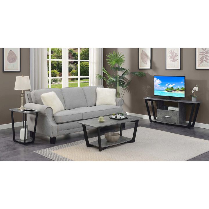 Convenience Concepts Graystone End Table with Shelf