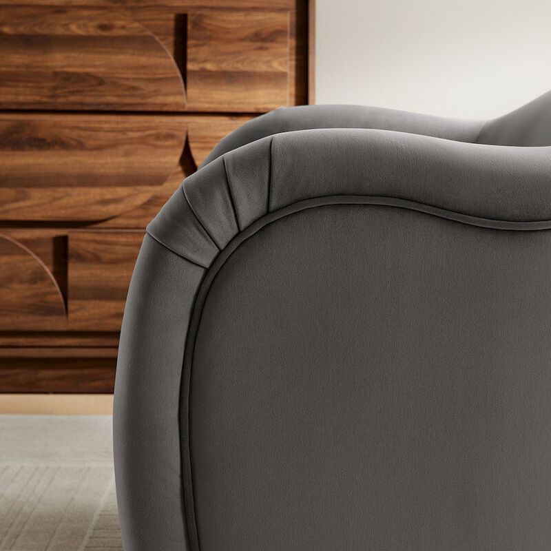 Compose Performance Velvet Accent Chair image number 8