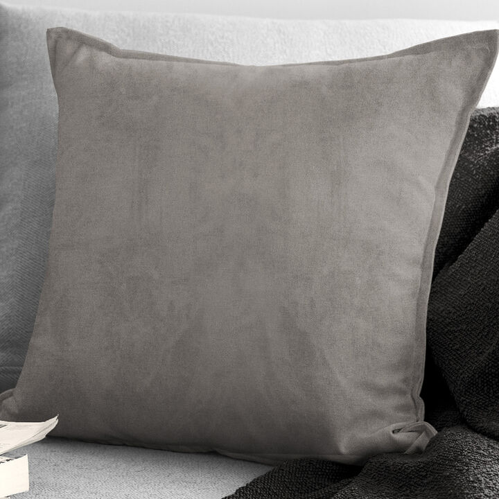 6ix Tailors Fine Linens Vanessa Greige Decorative Throw Pillows