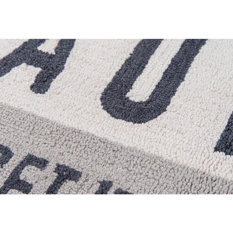 Novogratz Contemporary Rectangle Area Rug, Grey, 2'3 X 3'9