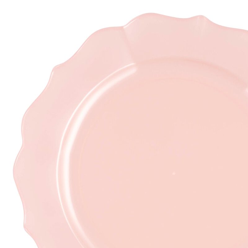 7.5" Pearl Pink Round Lotus Plastic Salad Plates (120 Plates) image number 6