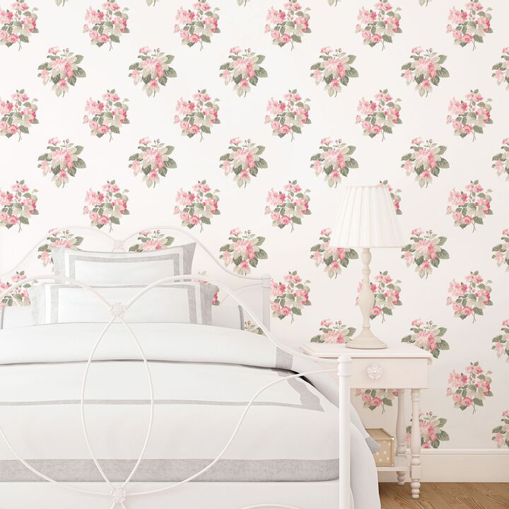 Secret Garden Classic Bouquet Pink Wallpaper G78501