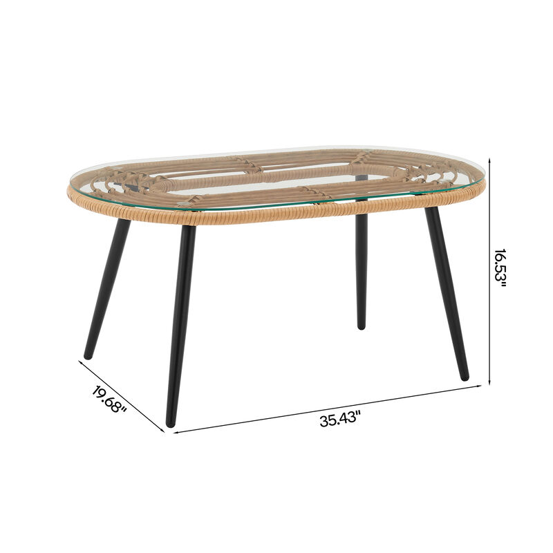 Pine Gray 4-Piece Patio Set