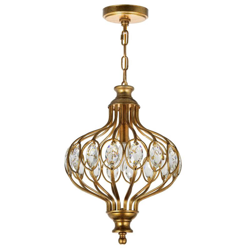 CWI Lighting Altair 1 Light Chandelier With Antique Bronze Finish