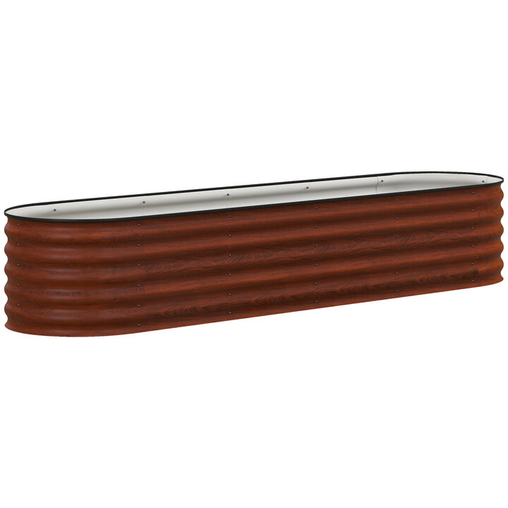 Hivvago Raised Metal Garden Bed with Safety Edges