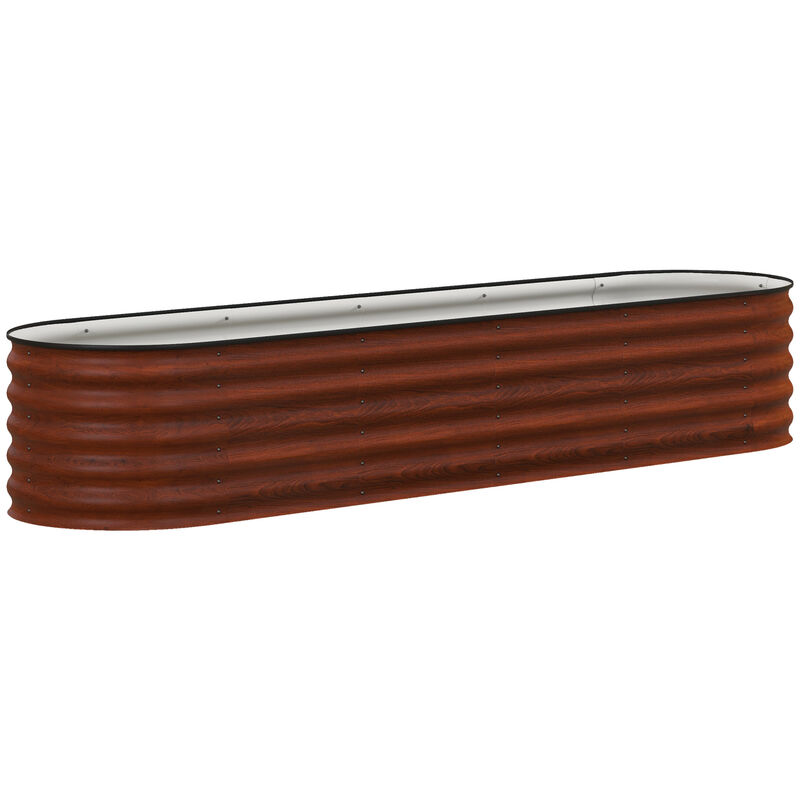 Hivvago Raised Metal Garden Bed with Safety Edges image number 0