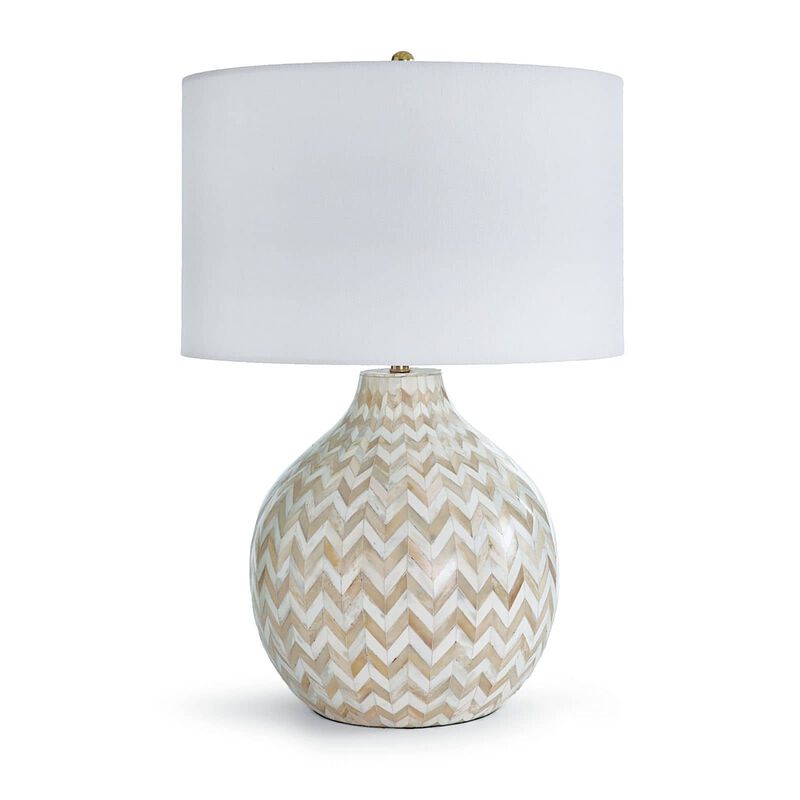 Chevron Bone Table Lamp