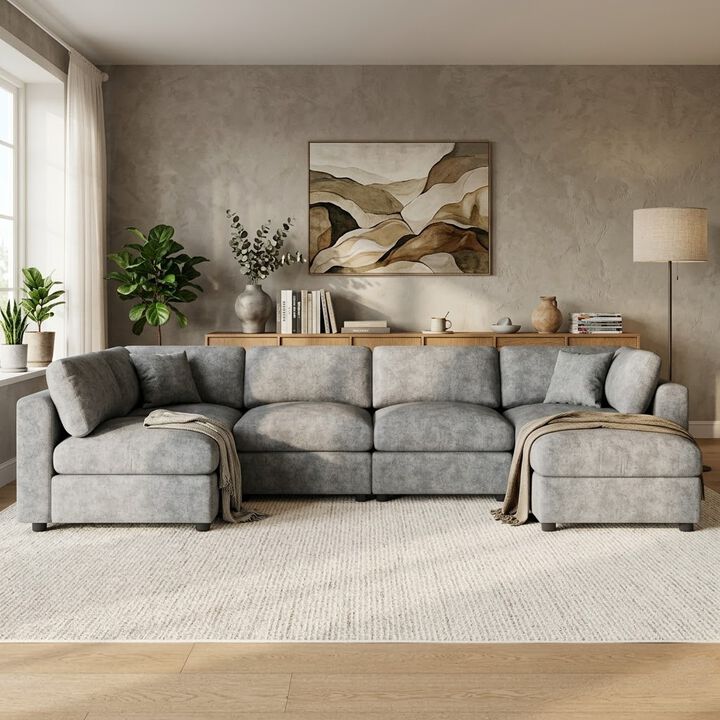 129" Modular Sectional Sofa