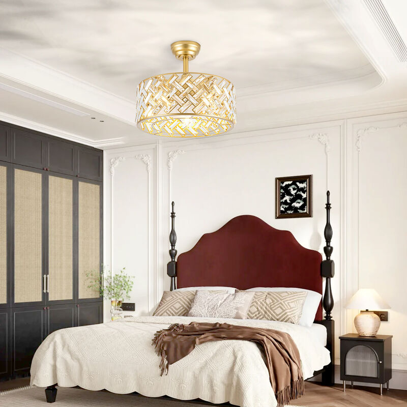 Crystal Cage Ceiling Fan image number 7