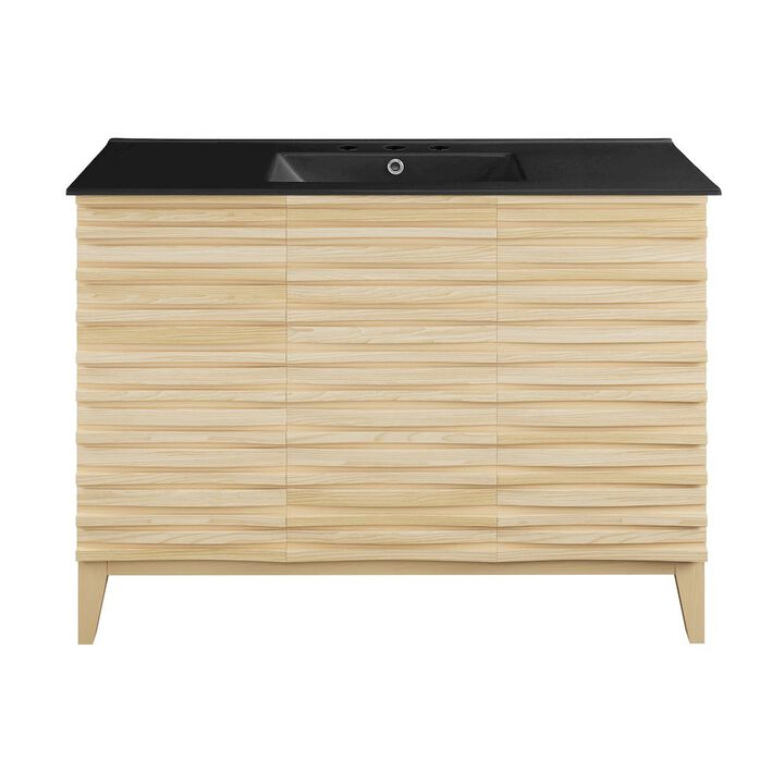 Cascade 48 in. Bathroom Vanity with 3-Hole Ceramic Sink Top