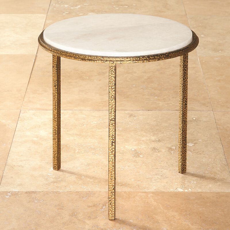 Hammered Gold Table
