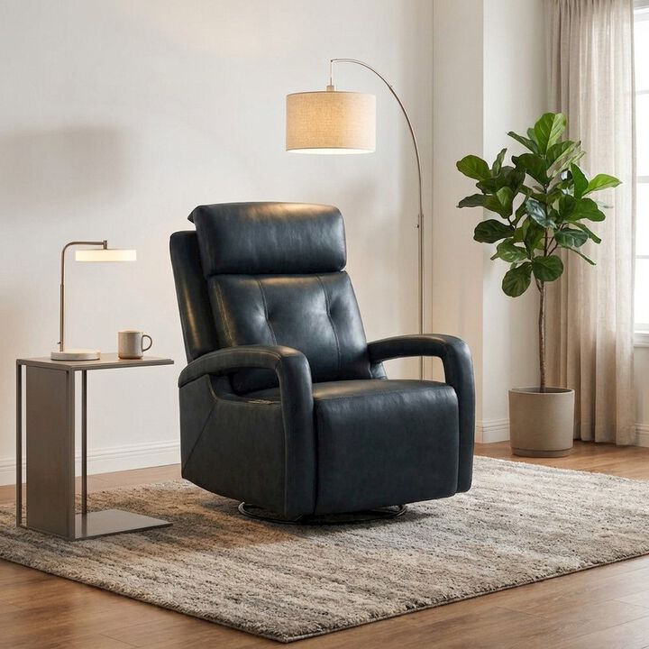 Barcalounger Gilbert Power Swivel Glider Recliner Power Head Rest & Power Lumbar