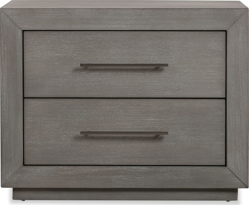 Melbourne Two Drawer Nightstand with USB in Mineral