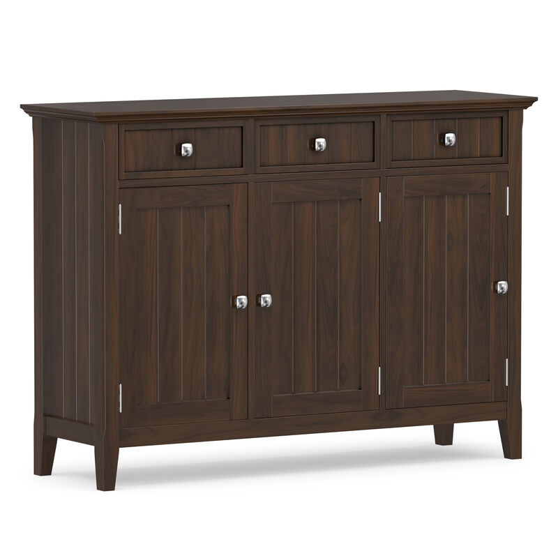 Acadian SOLID WOOD 51 inch Wide Transitional Entryway Storage Cabinet in Brunette Brown image number 0
