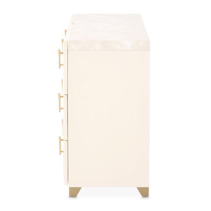 Michael Amini Fantosini Dresser - Creamy Pearl