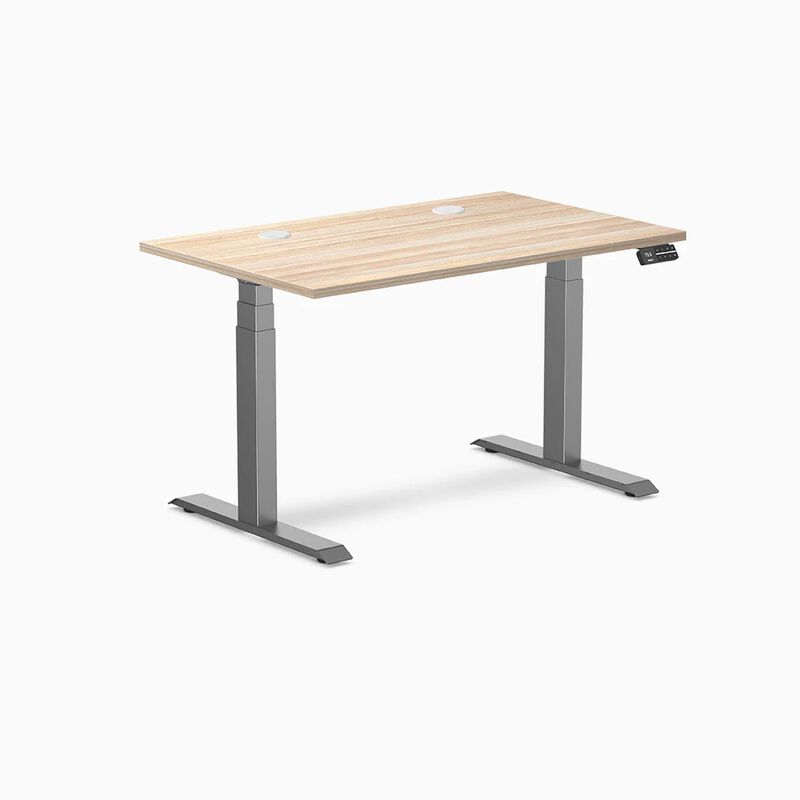 Desky Dual Laminate Sit Stand Desk image number 0